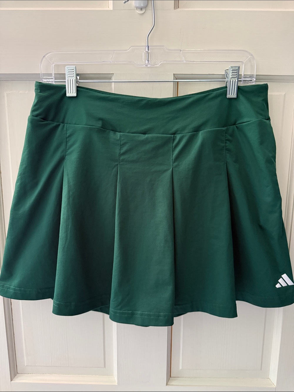 adidas Dark Green Pleated Athletic Skirt
